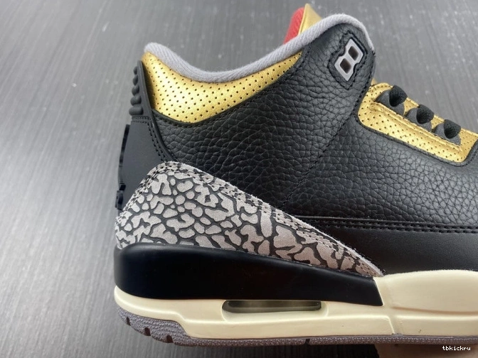 Reps TBK WMNS Black 3 Gold Jordan CK9246-067 Air 0719